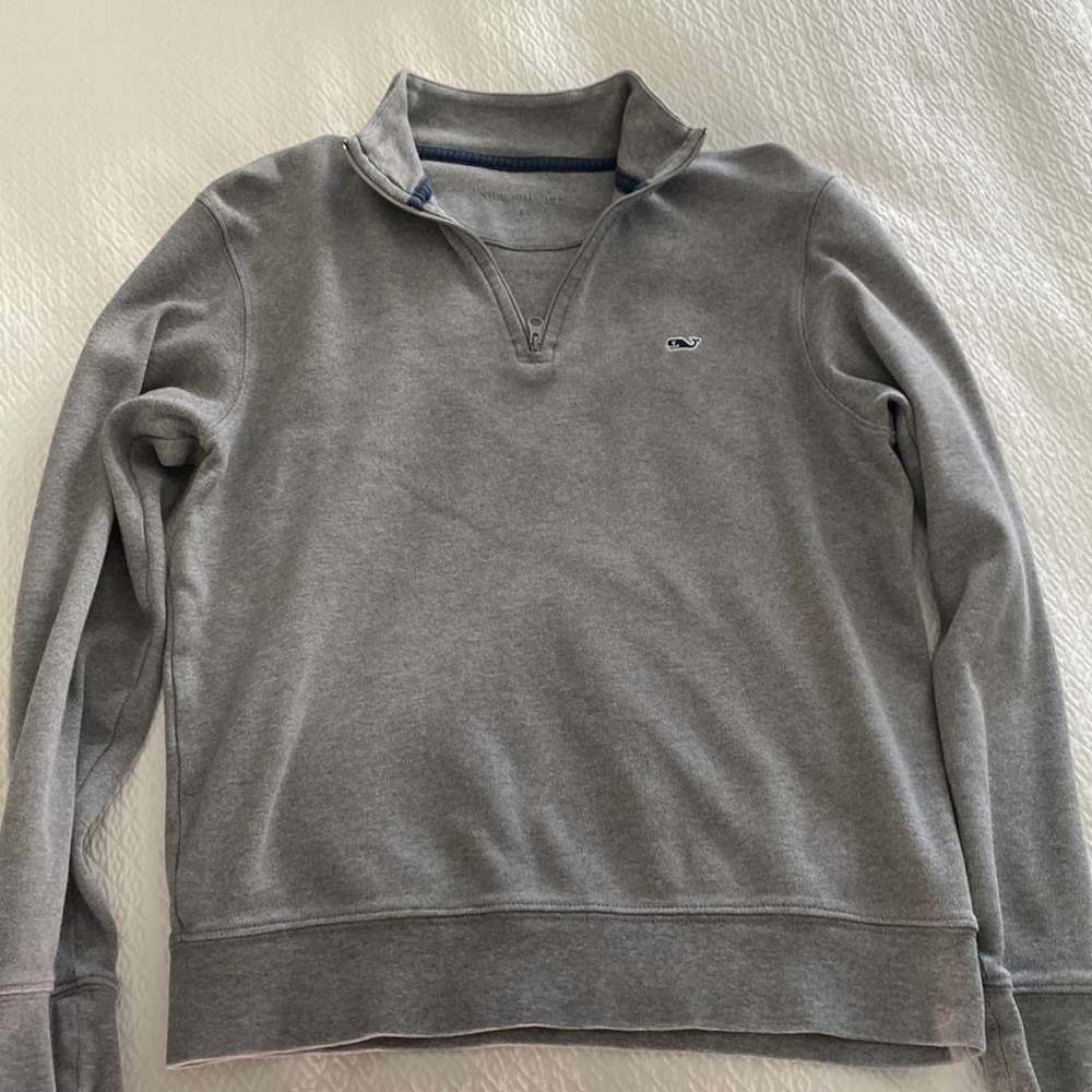 Vineyard Vines cotton 1/4 zip pullover Mens XS-fits more like Boys L/XL.